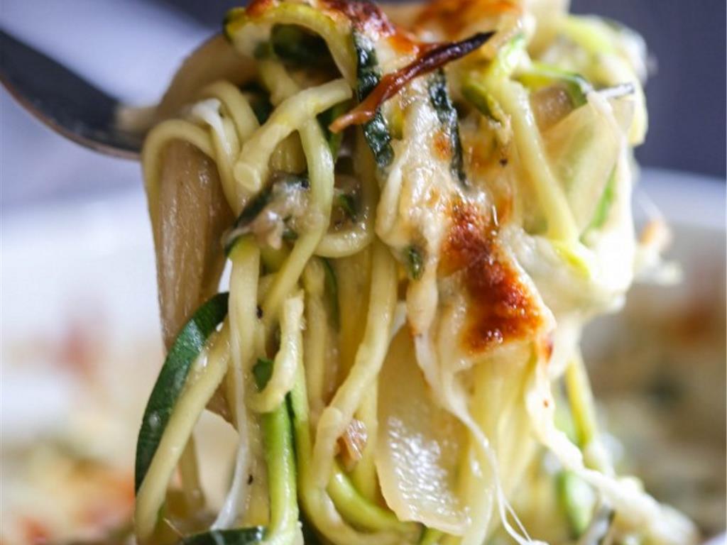 French Onion Zoodle Bake